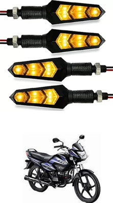 FKOK Rear LED Indicator Light for Hero Splendor NXG(Yellow)