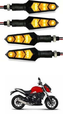 APICAL Side LED Indicator Light for Mahindra Universal For Bike(Yellow)