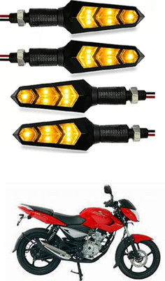 FKOK Rear LED Indicator Light for Bajaj Pulsar 135 LS DTS-i(Yellow)