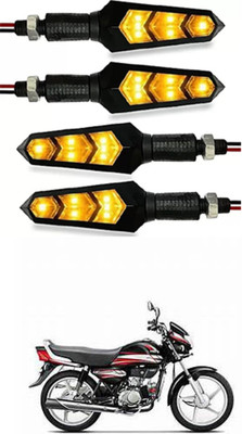 FKOK Rear LED Indicator Light for Hero HF Deluxe(Yellow)