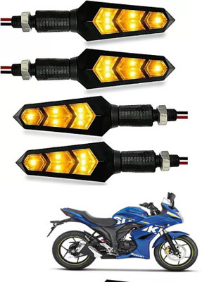 FKOK Rear LED Indicator Light for Suzuki Gixxer SF(Yellow)