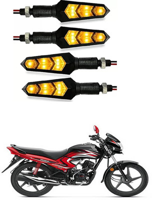 FKOK Rear LED Indicator Light for Honda Dream Yuga(Yellow)