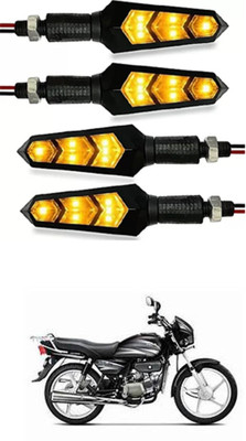 FKOK Rear LED Indicator Light for Hero Splendor Plus(Yellow)