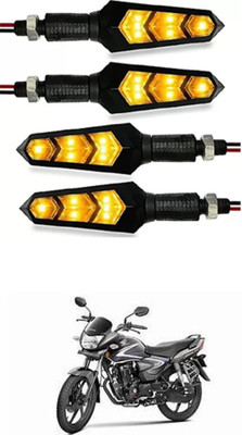 FKOK Rear LED Indicator Light for Honda CB Shine(Yellow)
