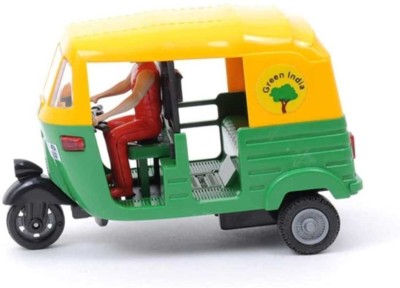 mehtab PULL PUSH BACK AUTO TOY CAR YELLOW & GREEN COLOR {PACK OF 1}(Multicolor, Pack of: 1)