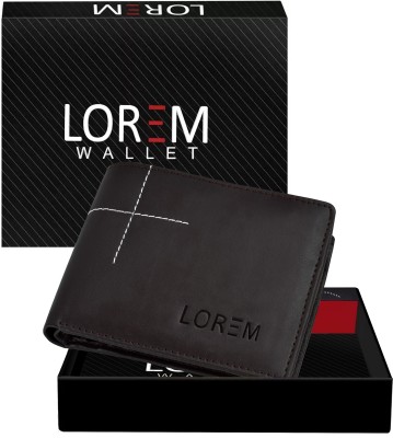 LOREM Men Casual, Evening/Party, Formal Brown Artificial Leather Wallet(3 Card Slots)