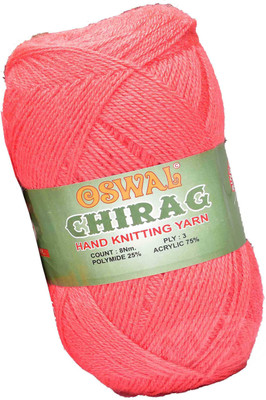 Simi Enterprise Represents Oswal Chirag Light Gajri 600 gms Wool Ball wool Q Art-AJEF