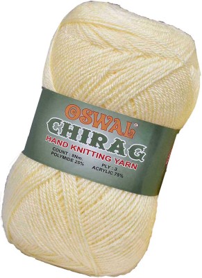 Simi Enterprise Represents Oswal Chirag Cream 400 gms Wool Ball wool V Art-AJEB