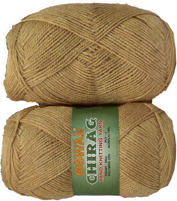 Simi Enterprise Represents Oswal Chirag Brown 600 gms Wool Ball wool BA Art-AJDF