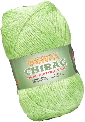 KNIT KING Represents Oswal Chirag Light Green 600 gms Wool Ball wool U Art-AJDF