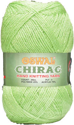 M.G Enterprise Represents Oswal Chirag Light Green 200 gms Wool Ball wool U Art-AJDF