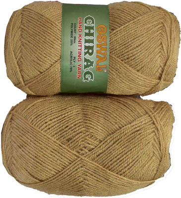Simi Enterprise Represents Oswal Chirag Brown 400 gms Wool Ball wool BA Art-AJDF