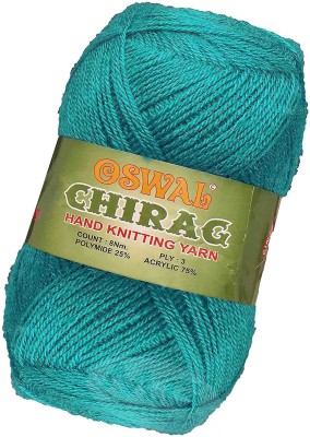 KNIT KING Represents Oswal Chirag Teal Green 400 gms Wool Ball wool X Art-AJDF