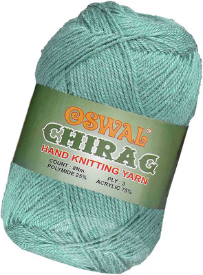 Simi Enterprise Represents Oswal Chirag Turquoise 400 gms Wool Ball wool T Art-AJGB