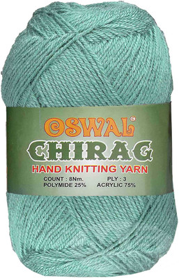 Simi Enterprise Represents Oswal Chirag Turquoise 200 gms Wool Ball wool T Art-AJGB