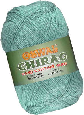 M.G Enterprise Represents Oswal Chirag Turquoise 600 gms Wool Ball wool T Art-AJGB