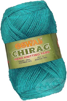 KNIT KING Represents Oswal Chirag Teal Green 600 gms Wool Ball wool X Art-AJDF