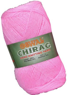 M.G Enterprise Represents Oswal Chirag Pink 600 gms Wool Ball wool I Art-AJFD