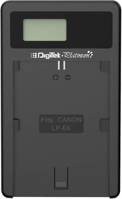 DIGITEK Platinum Charger DPUC 012S (LCD MU)LPE6 for LP E6 Battery  Camera Battery Charger(Black)