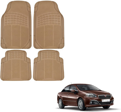 Oshotto Rubber Standard Mat For  Fiat Linea(Beige)