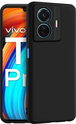 CEDO XPRO Back Cover for Vivo T1 Pro, IQoo Z6 Pro(Black, Dual Protection, Silicon, Pack of: 1)