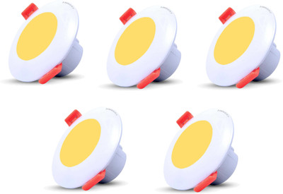 ambert 3 watt led deep ceiling light pack of -5, warm white Recessed Ceiling Light Ceiling Lamp(White)