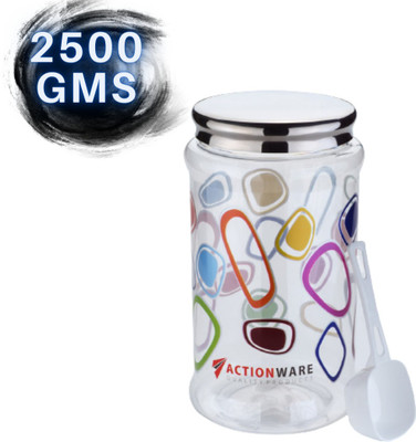 Miranshi Enterprise Plastic Tea Coffee & Sugar Container  - 2500 ml(Clear)
