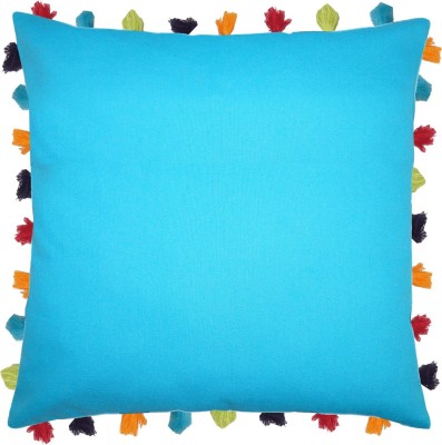 Lushomes Plain Cushions Cover(60 cm*60 cm, Blue)