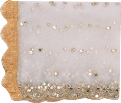 YOUTHQUAKE Net Embroidered Women Dupatta