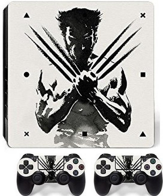 GRAPHIX DESIGN PS4 Slim Console and 2 Controller Decal Cover+ 4 Led bar Decal Sticker AB  Gaming Accessory Kit(Multicolor, For PS4)