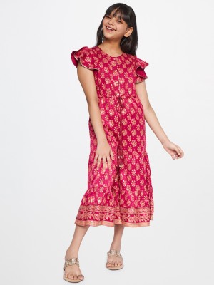 GLOBAL DESI Floral Print Girls Jumpsuit