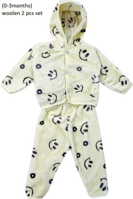 PADDY BABY Baby Boys & Baby Girls Casual T-shirt Pyjama(yellow)