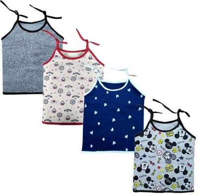 Baby Needs Vest For Baby Boys & Baby Girls Pure Cotton, Hosiery(Multicolor, Pack of 4)