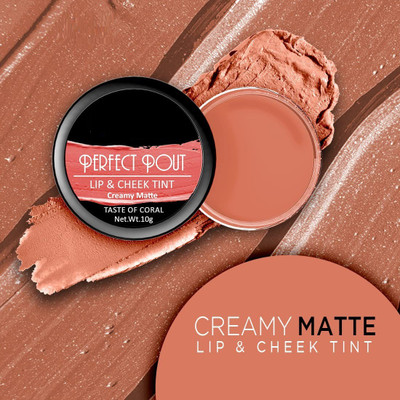 YAWI NEW BEST MULTI PURPOSE USE MATTE CREAMY LIP & CHEECK TINT(TASTE OF CORAL, 10 g)