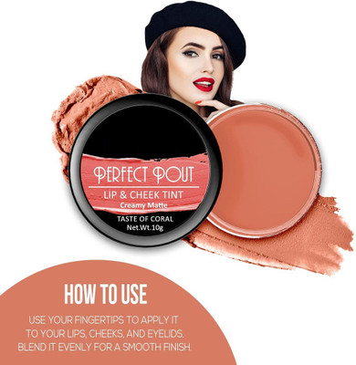 YAWI PROFESSIONAL MULTI USE CREAMY MATTE LIP TINT(TASTE OF CORAL, 10 g)