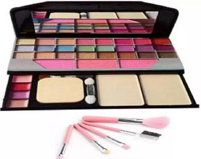 ZOVLY 6155 MAKEUP KIT WITH 5 PCS BRUSH SET(Pack of 2)