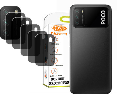 DAFFIN Back Camera Lens Glass Protector for POCO M3(Pack of: 5)