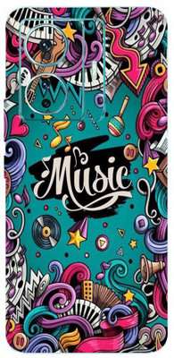 BUGGU VIVO T1 PRO 5G Mobile Skin(Music Graffiti Skin With High Matte Finish.)