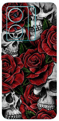 BUGGU VIVO T1 PRO 5G Mobile Skin(Roses And Skulls Skin With High Matte Finish.)