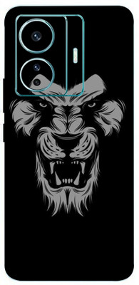 BugguSkin VIVO T1 PRO 5G, vivo t1 pro 5g Mobile Skin(Ultra Super Black Lion Skin With High Matte Finish.)