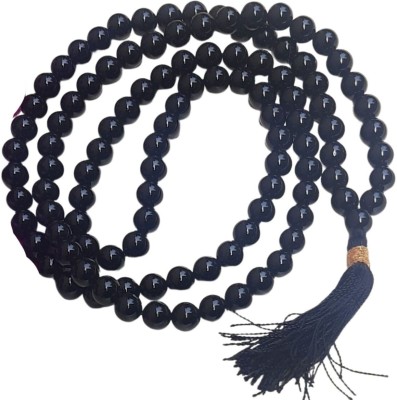 Maitri Export Black Onyx japa Mala 108 Beads for Reiki Healing Natural mala Crystal Necklace