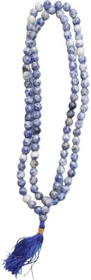 Maitri Export Sodalite Japa Mala Crystal Crystal Necklace