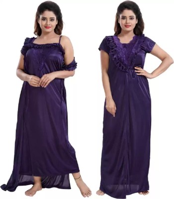 CK Collection Influent Women Nighty Set(Purple)