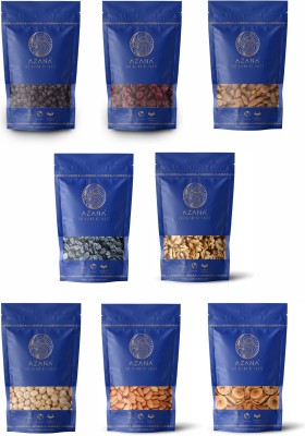 Azana Dry Fruits, Berries & Nuts Combo Pack - 800 Grams (Pack of 8 x 100g)(8 x 100 g)