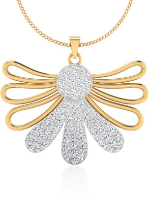 Iski Uski Store insects Pendant Gold-plated Cubic Zirconia Sterling Silver Pendant