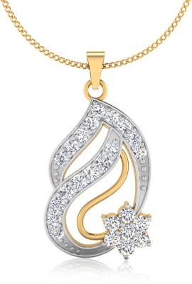 Iski Uski Store Tymona Silver Pendant Gold-plated Cubic Zirconia Sterling Silver Locket