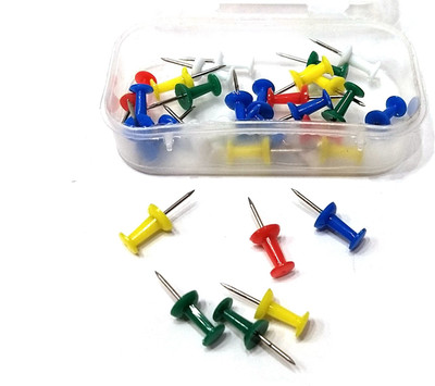 Teeshubh plastic, Metal Tip  Pins(Set Of 25, Multicolor)