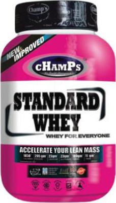 CHAMPS NUTRITION Standard whey 2lbs (whey protein added with creatine & leucine) Whey Protein(1 kg, Chocolate)