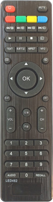 LipiWorld LED462 LED LCD Smart TV Remote Control Compatible for  VIDEOCON Tv Remote Controller(Black)