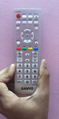 PMRK BEST IN BEST Remote Compatible for Sanyo LED Tv Model No :-JH-16390 Remote. sanyo lcd Remote Controller(Silver)